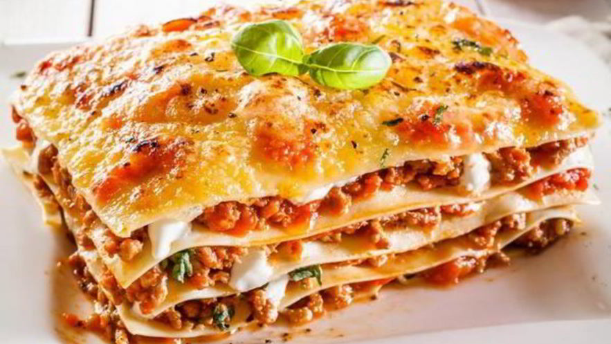 Рецепт лазаний с помидорами и говяжьим фаршем