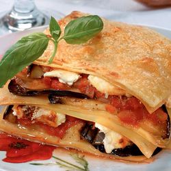 Рецепт Лазаний с рикоттой и баклажанами