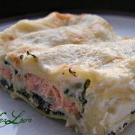 Рецепт Лазаний с семгой и шпинатом