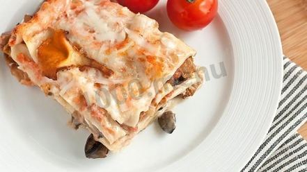Рецепт лазаний с сыром и грибами