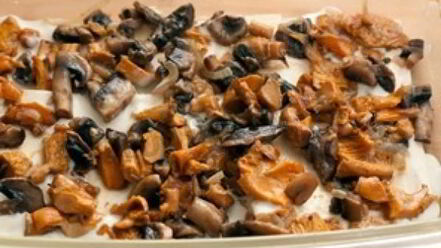 Рецепт лазаний с сыром и грибами