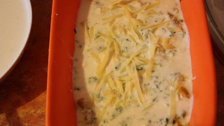 Рецепт лазаний с тыквой и шпинатом под соусом из рикотты