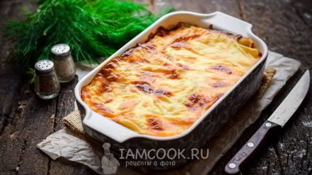 Рецепт лазаний с ветчиной и сыром