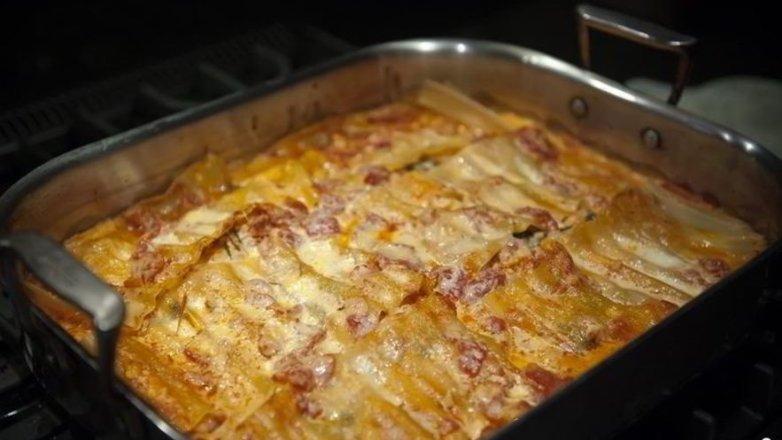 Рецепт лазаний с ветчиной