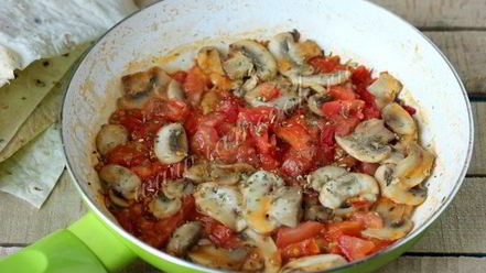 Рецепт ленивой лазанья с грибами