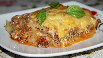Рецепт Овощной лазанья