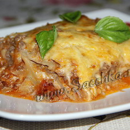 Рецепт Овощной лазанья