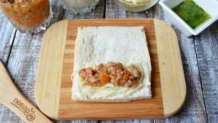 Рецепт рулета лазанья в чесночном хлебе