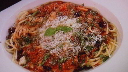 Рецепт рыбной лазанья с оливками