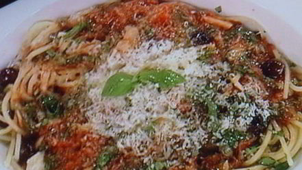 Рецепт рыбной лазанья с оливками