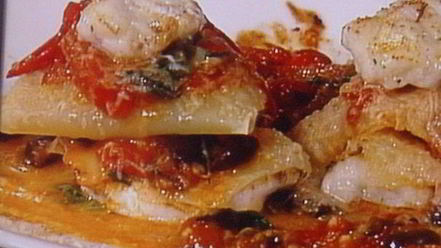 Рецепт рыбной лазанья с оливками