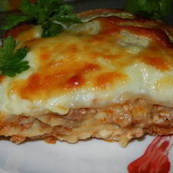 Рецепт Сочной мясной лазанья