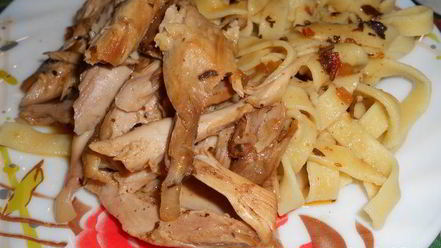 Рецепт домашней пасты с домашней курицей