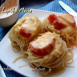 Рецепт Гнезд из спагетти с куриным филе