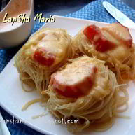 Рецепт Гнезд из спагетти с куриным филе