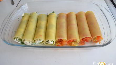 Рецепт каннеллоне под соусом бешамель