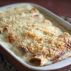 Рецепт Каннеллонь с фаршем в сливках