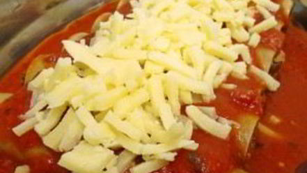 Рецепт каннеллонь с грибами и фаршем