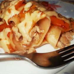 Рецепт Каннеллонь с рубленой свининой в соусе