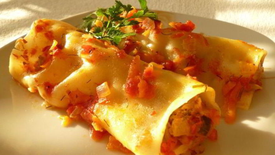 Рецепт каннелоней по-русски