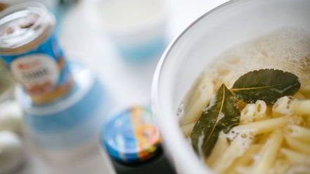 Рецепт макарон по-флотски с тунцом