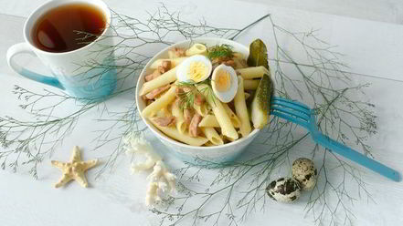 Рецепт макарон по-флотски с тунцом