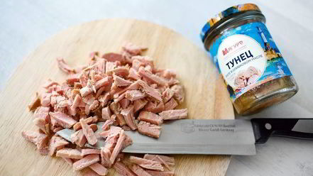 Рецепт макарон по-флотски с тунцом