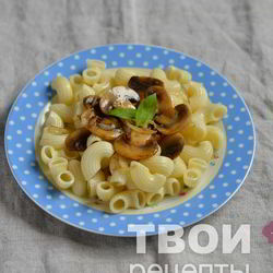 Рецепт Макарон с грибами