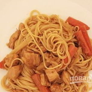 Рецепт Макарон с соевым соусом