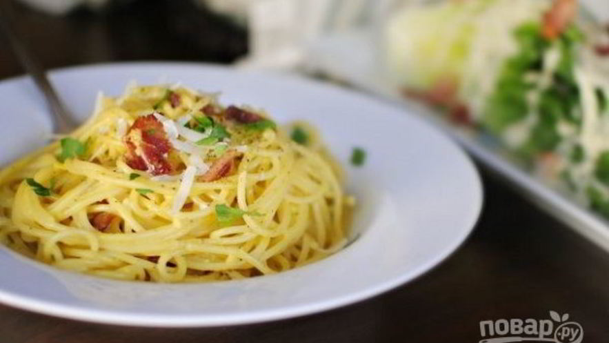 Рецепт макарон с яйцами