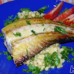 Рецепт Осетра жаренного и паста с тыквой по-итальянски