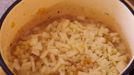 Рецепт осетра жаренного и паста с тыквой по-итальянски