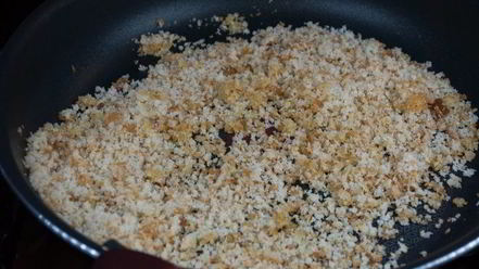 Рецепт пасты с хлебными крошками