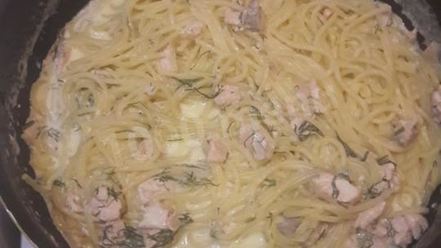 Рецепт пасты с красной рыбой