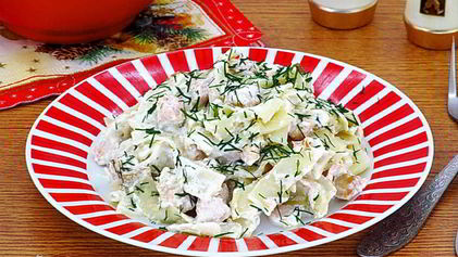 Рецепт Пасты с рыбой в сливочном соусе