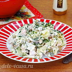 Рецепт Пасты с рыбой в сливочном соусе