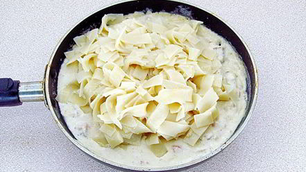 Рецепт пасты с рыбой в сливочном соусе