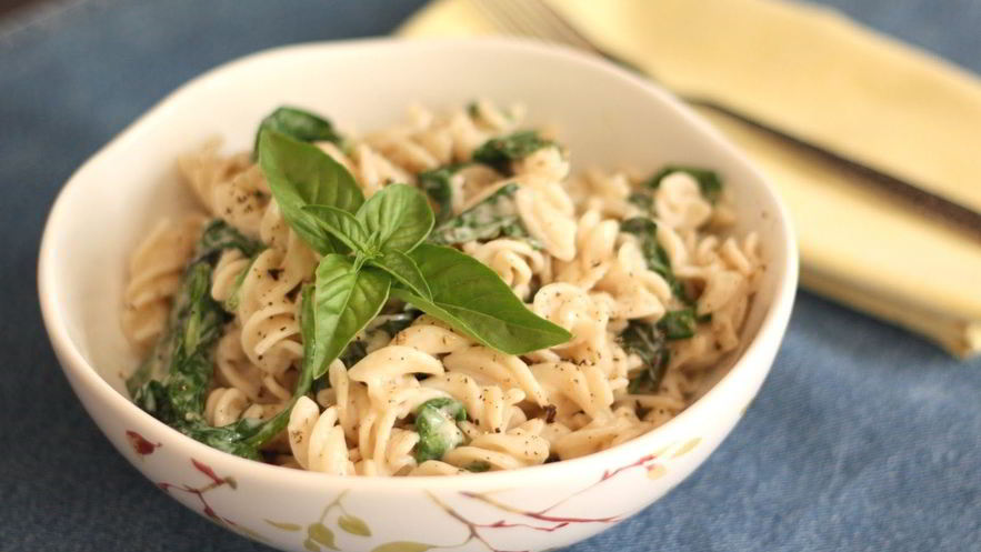 Рецепт пасты со шпинатом