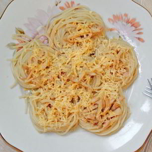 Рецепт Сливочной пасты с кальмарами