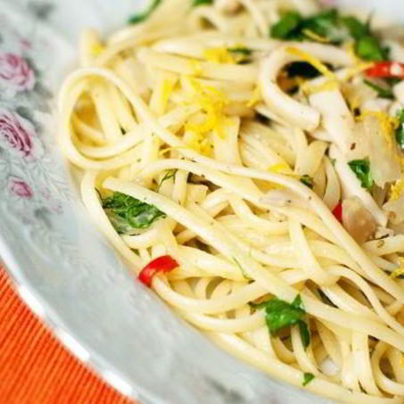 Рецепт Спагетти с кальмарами