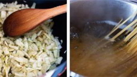 Рецепт спагетти с кальмарами