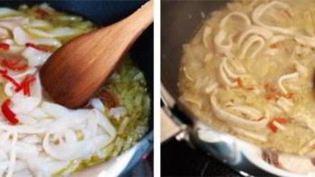 Рецепт спагетти с кальмарами