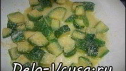 Рецепт спагетти с креветками и цукини