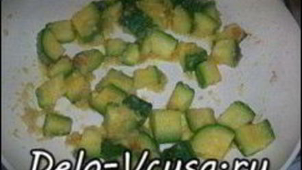 Рецепт спагетти с креветками и цукини