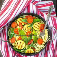 Рецепт Спагетти с овощами-гриль