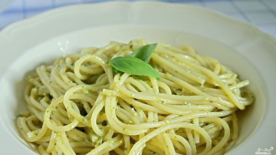 Рецепт спагетти с сыром