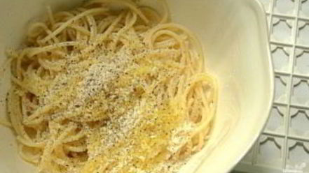Рецепт спагетти с сыром