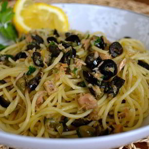 Рецепт Спагетти с тунцом