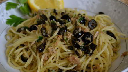 Рецепт спагетти с тунцом