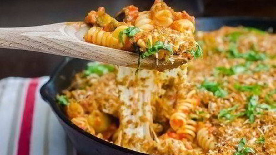 Рецепт сырной пасты, запеченной в духовке